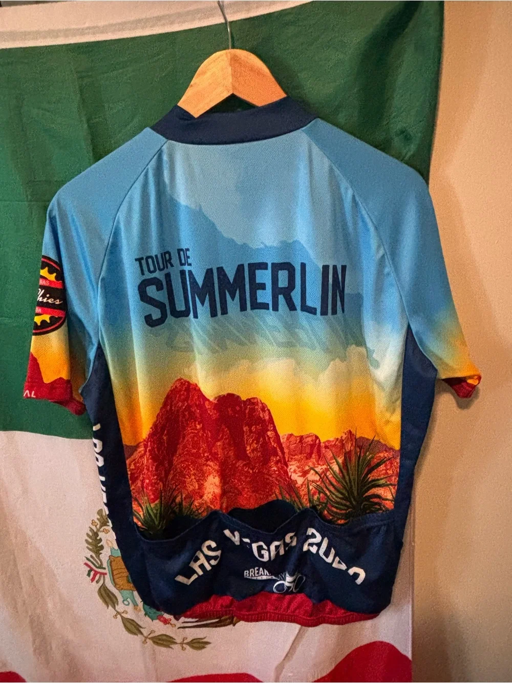 Tour de Summerlin Men's Blue breakaway cycling